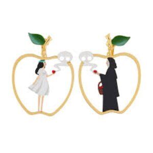 Les Nereides N2 Snow White Witch Hoop Stud Earrings